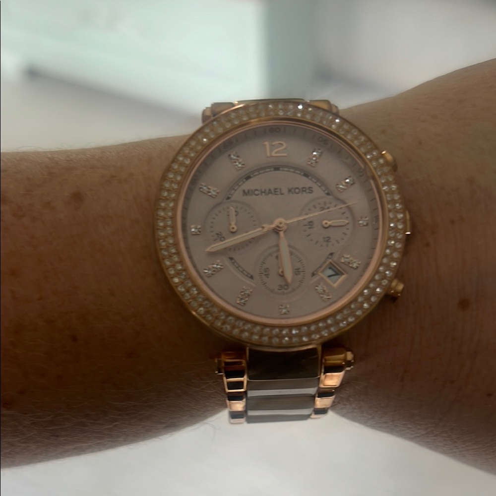 Michael Kors Rose Gold and Silver Women's Watch